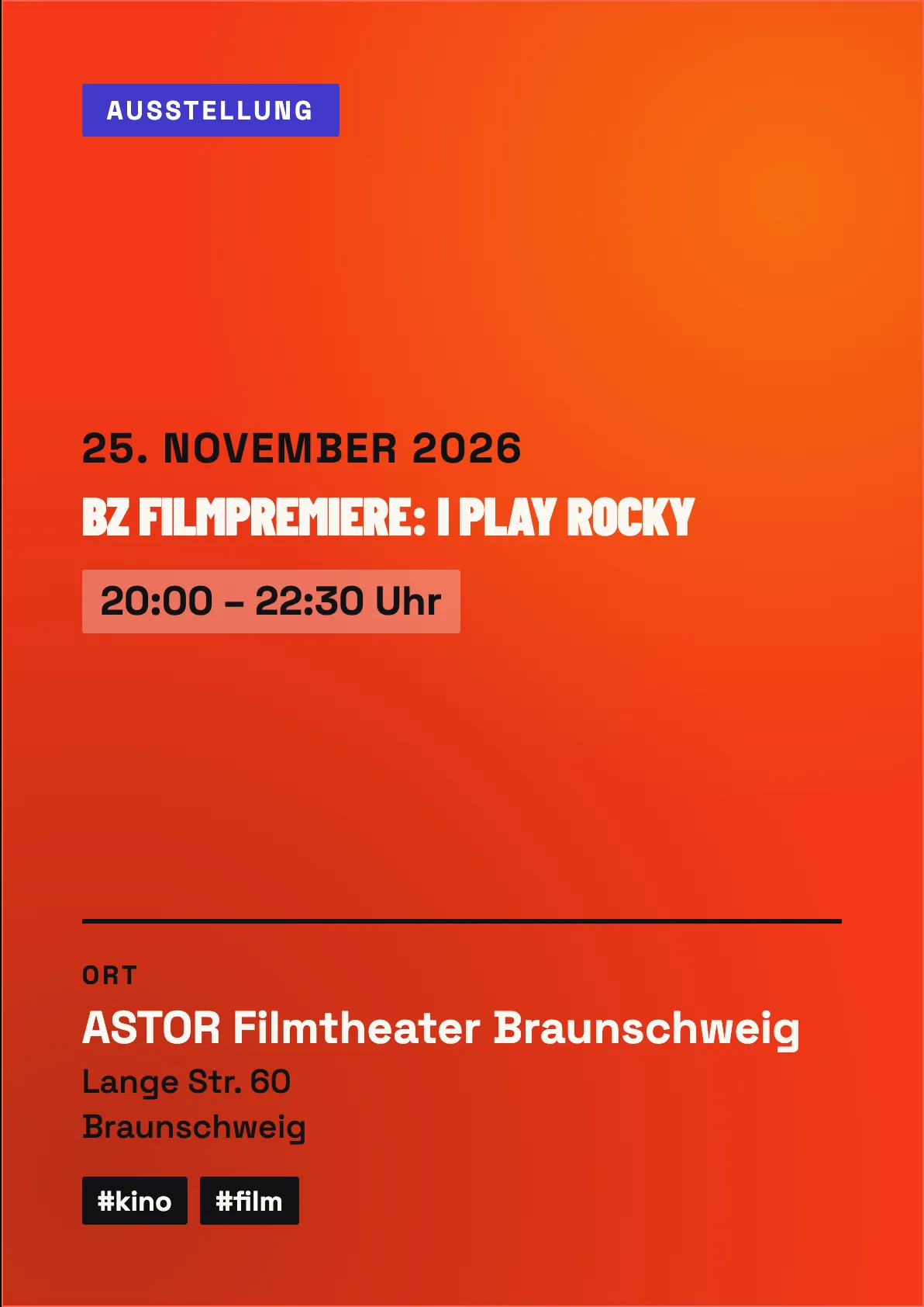 Veranstaltungsflyer