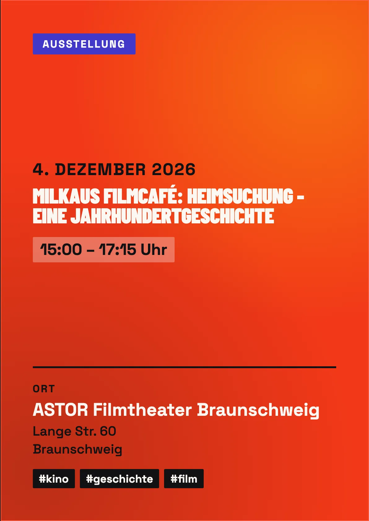 Veranstaltungsflyer