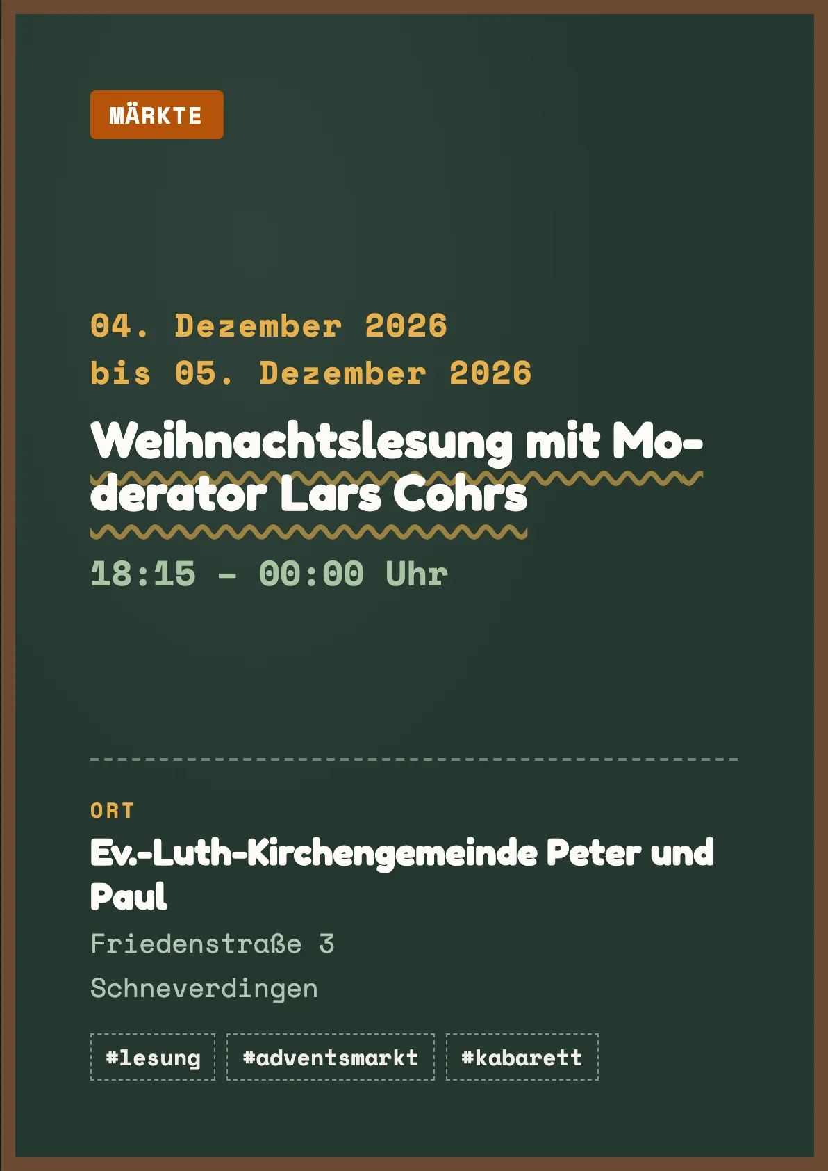 Veranstaltungsflyer