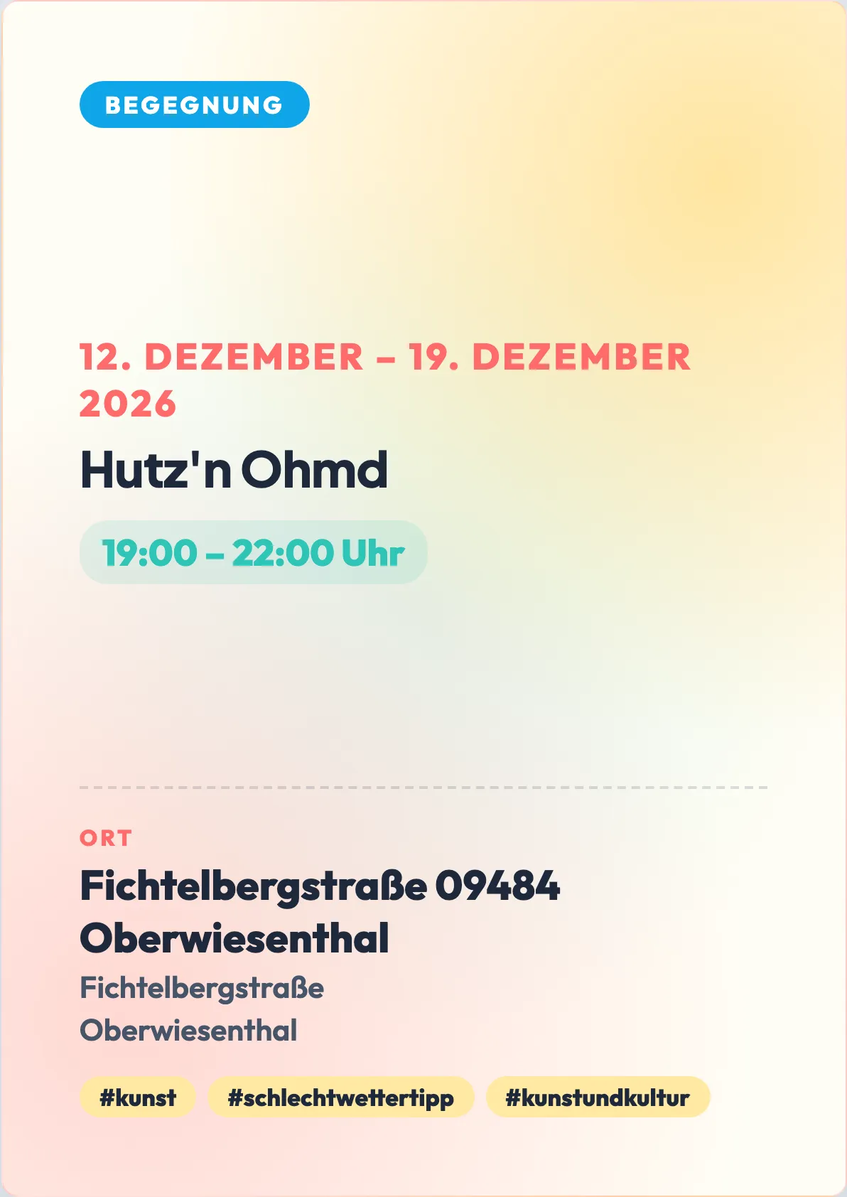 Veranstaltungsflyer