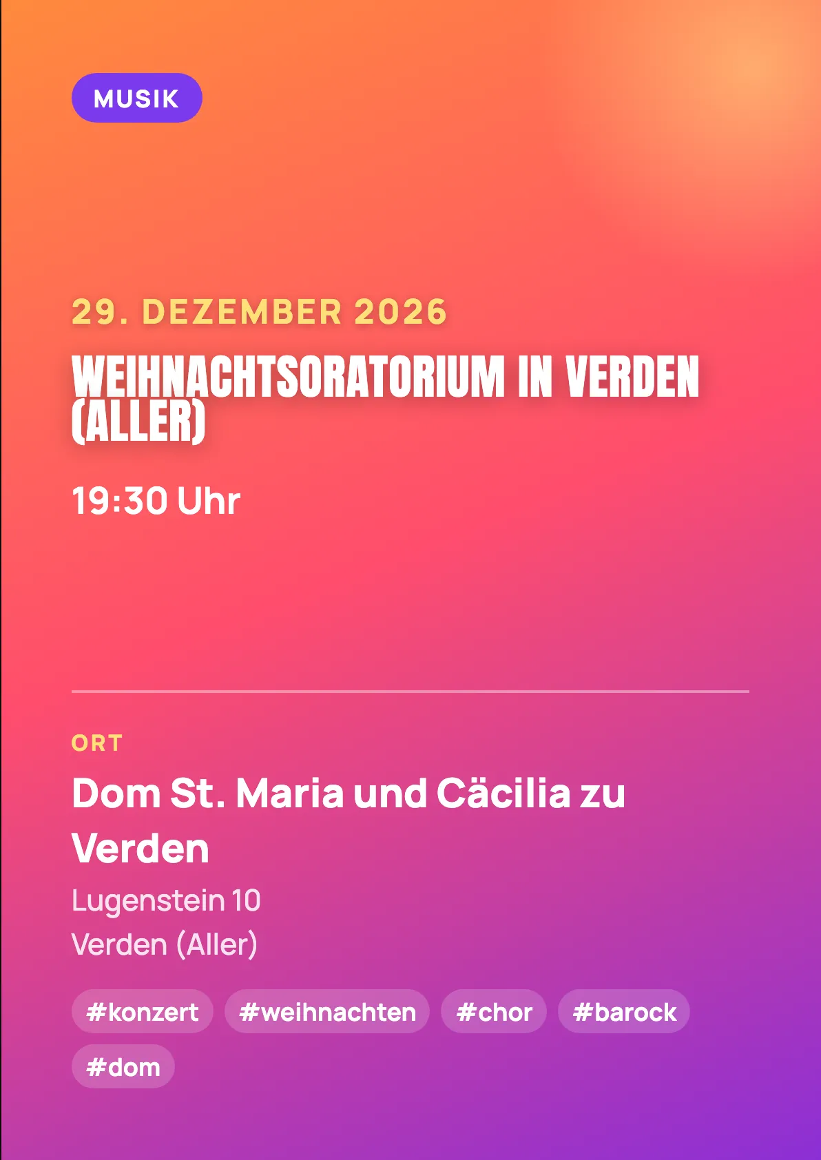 Veranstaltungsflyer
