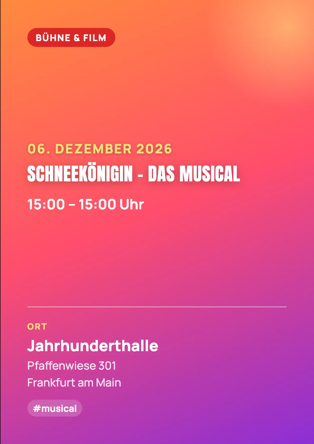 Veranstaltungsflyer