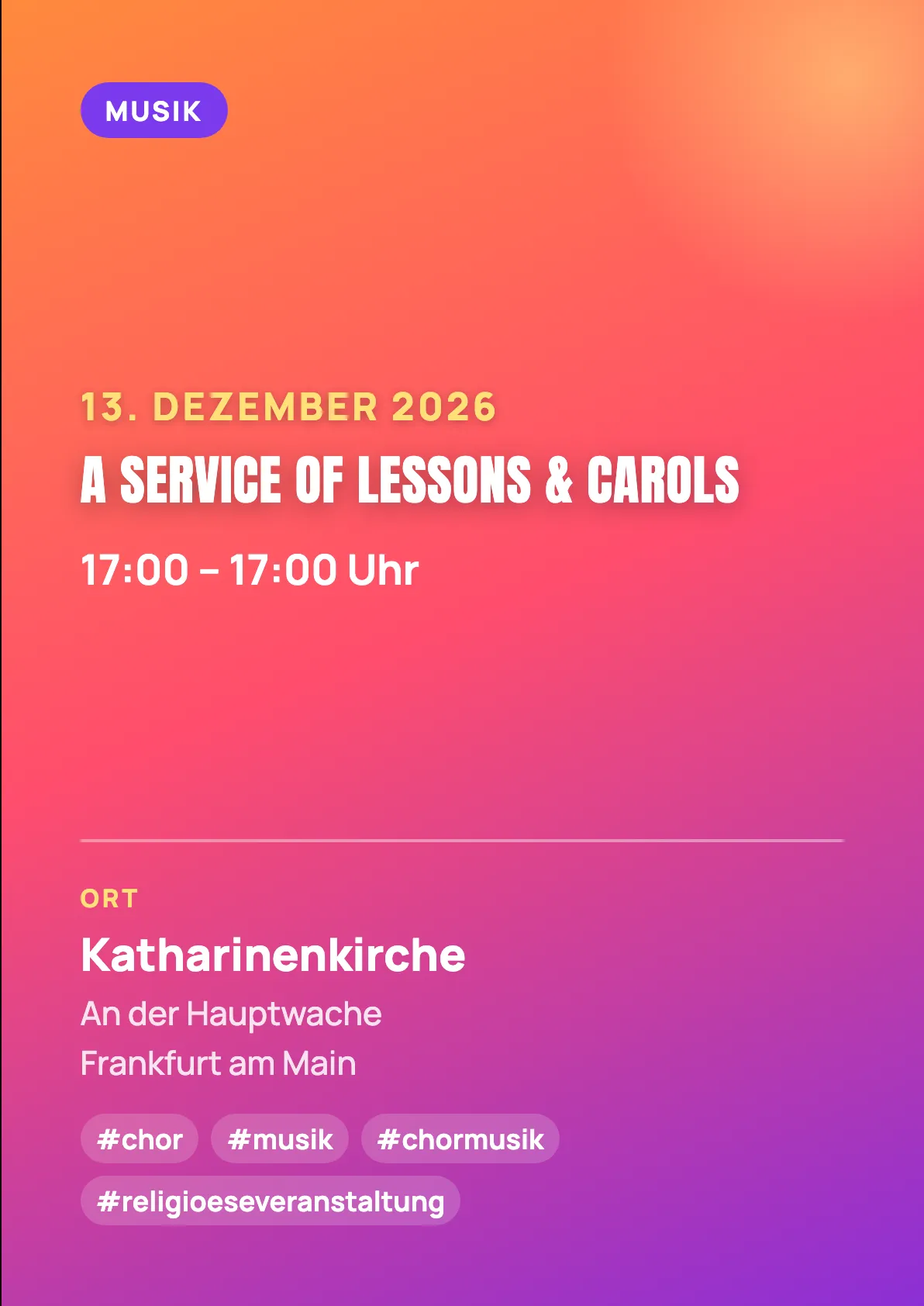 Veranstaltungsflyer