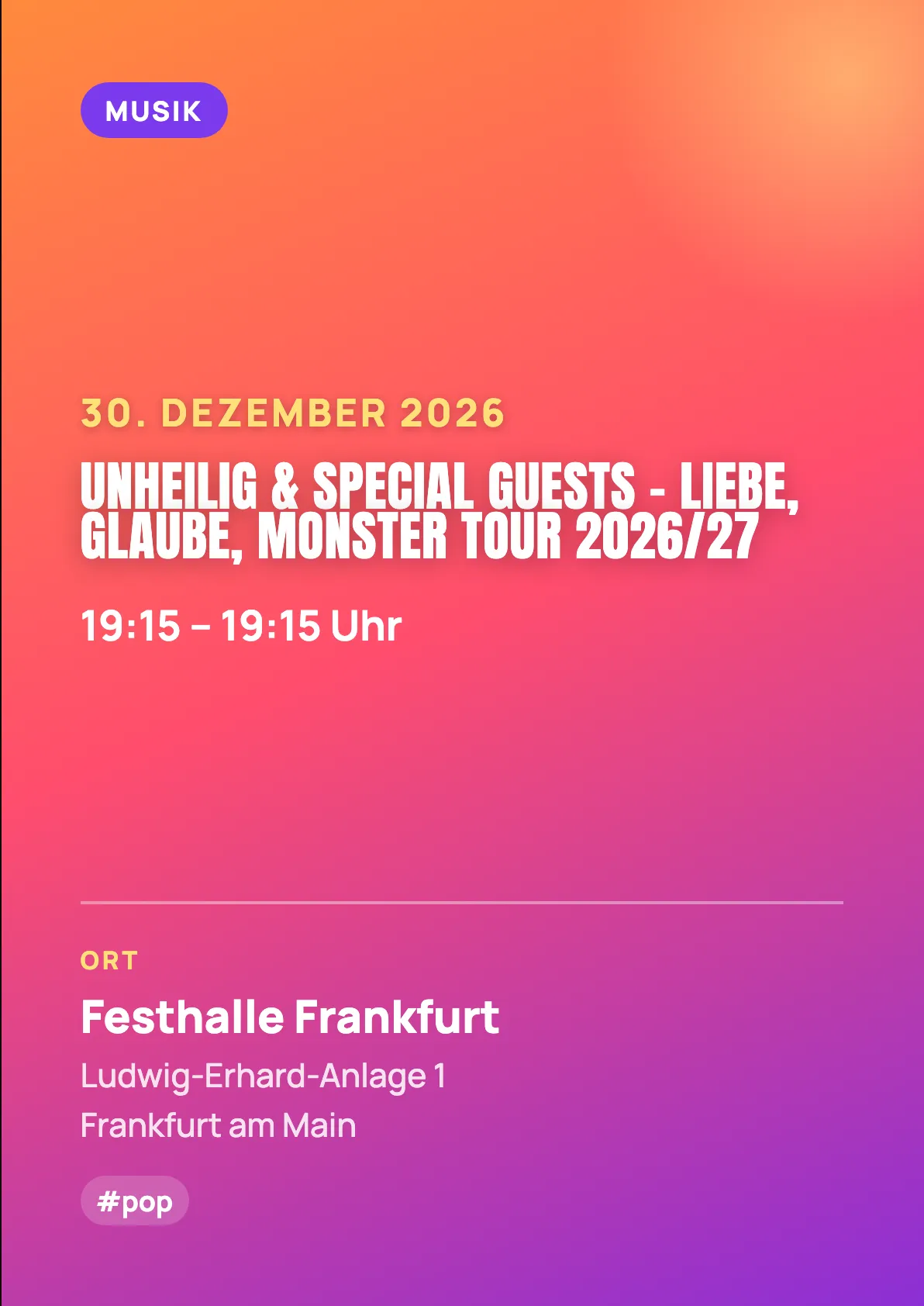 Veranstaltungsflyer