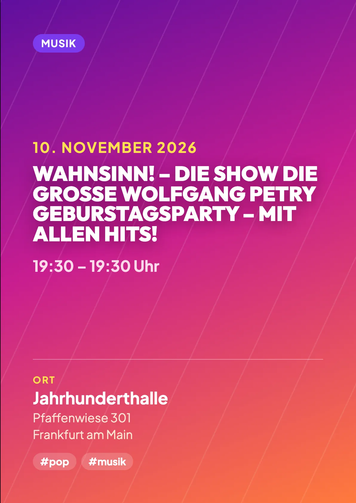 Veranstaltungsflyer