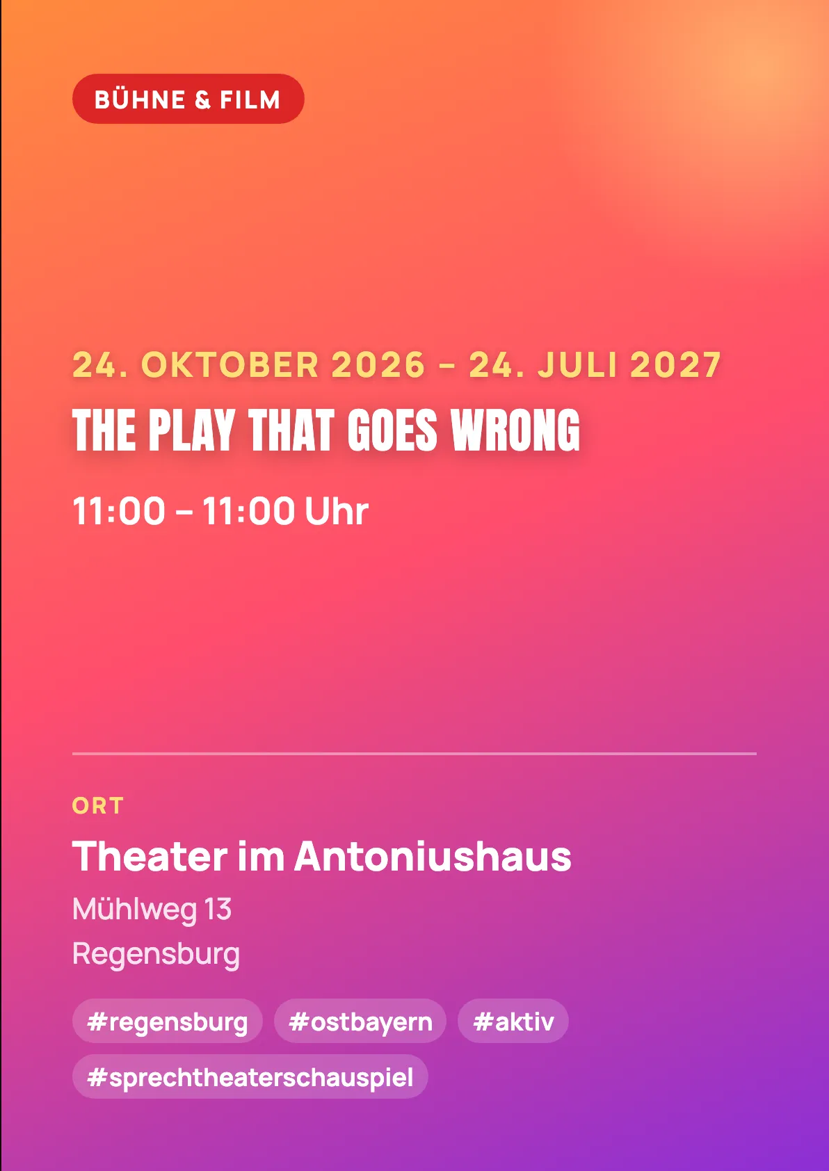 Veranstaltungsflyer