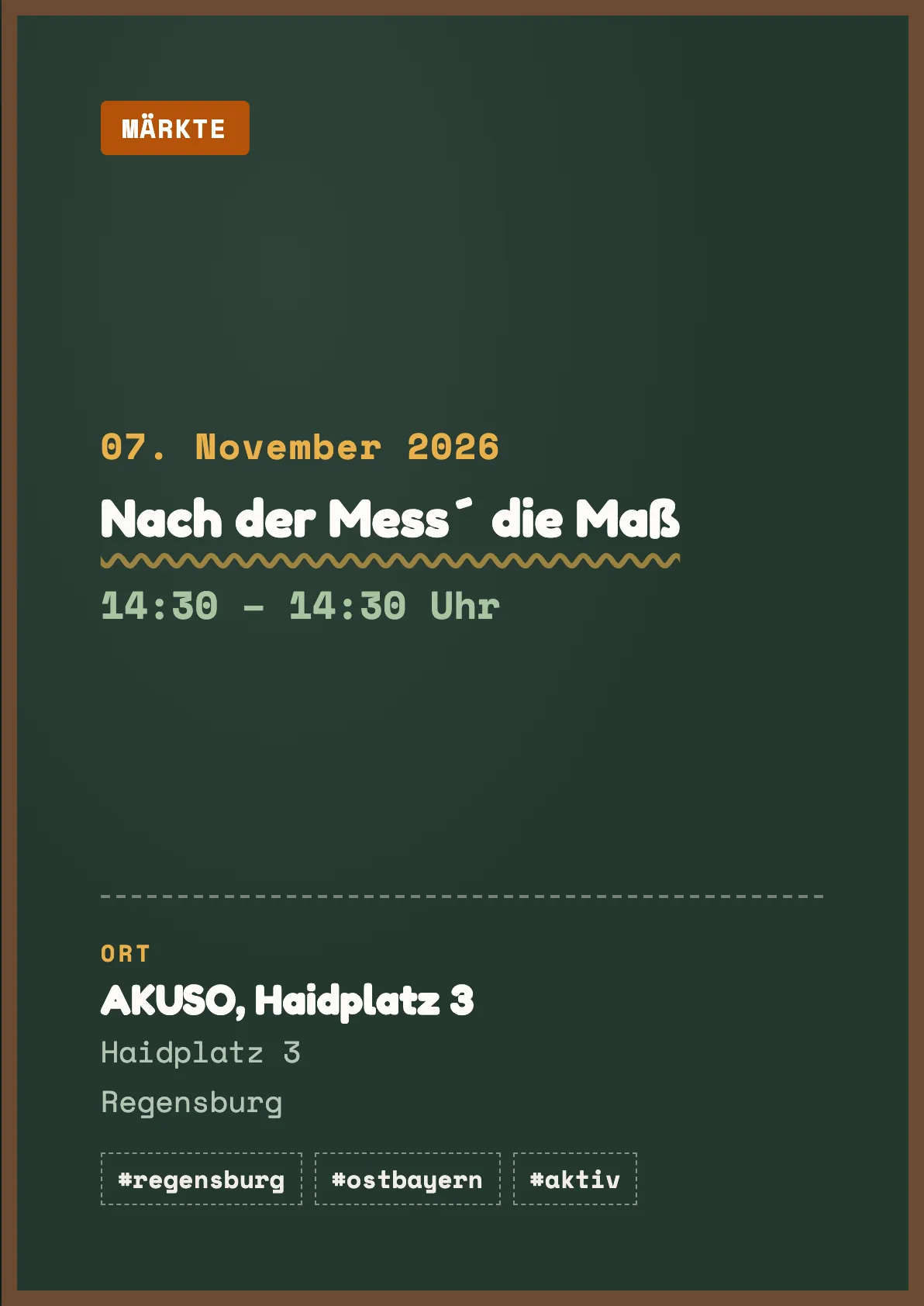 Veranstaltungsflyer