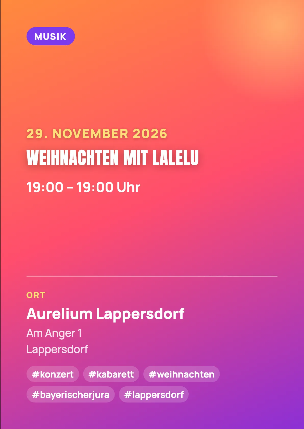 Veranstaltungsflyer