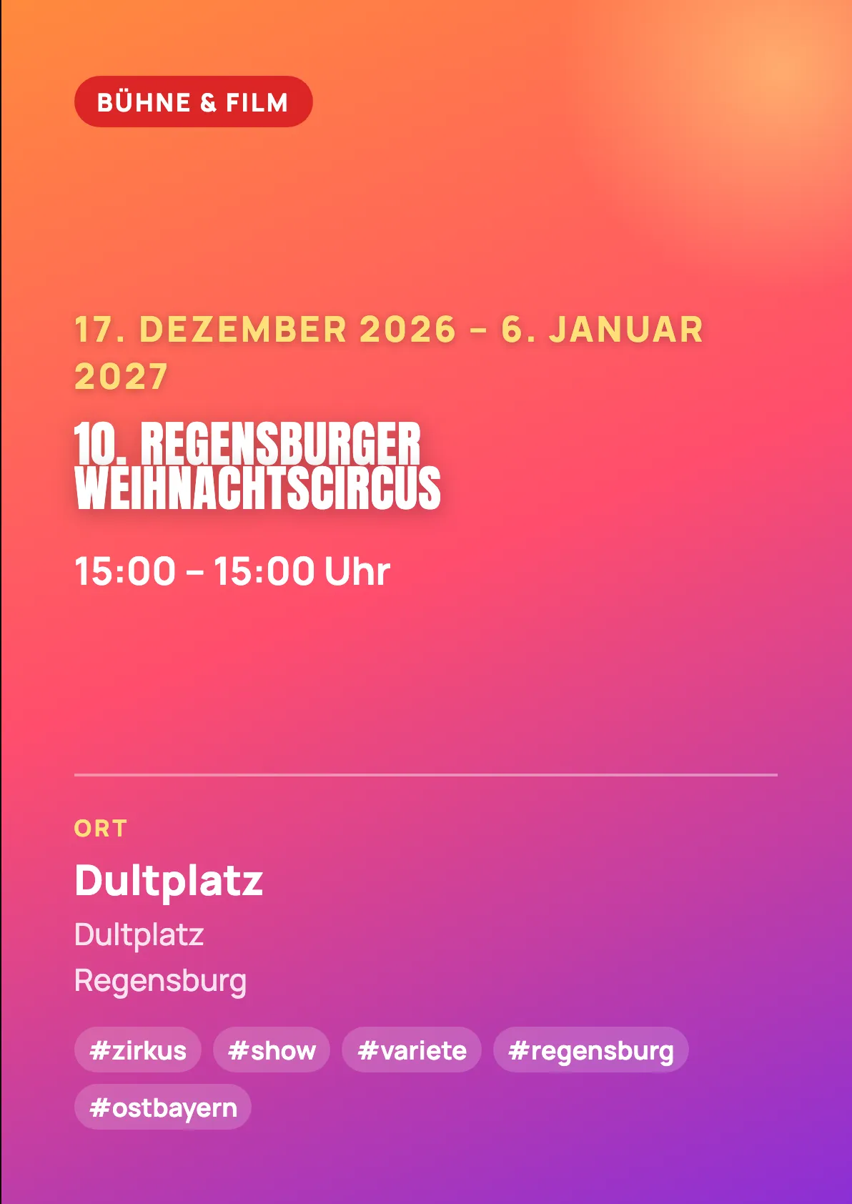 Veranstaltungsflyer