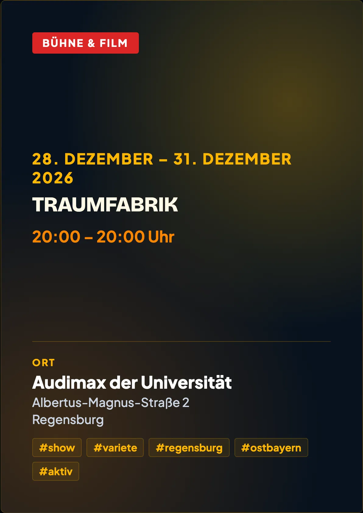 Veranstaltungsflyer