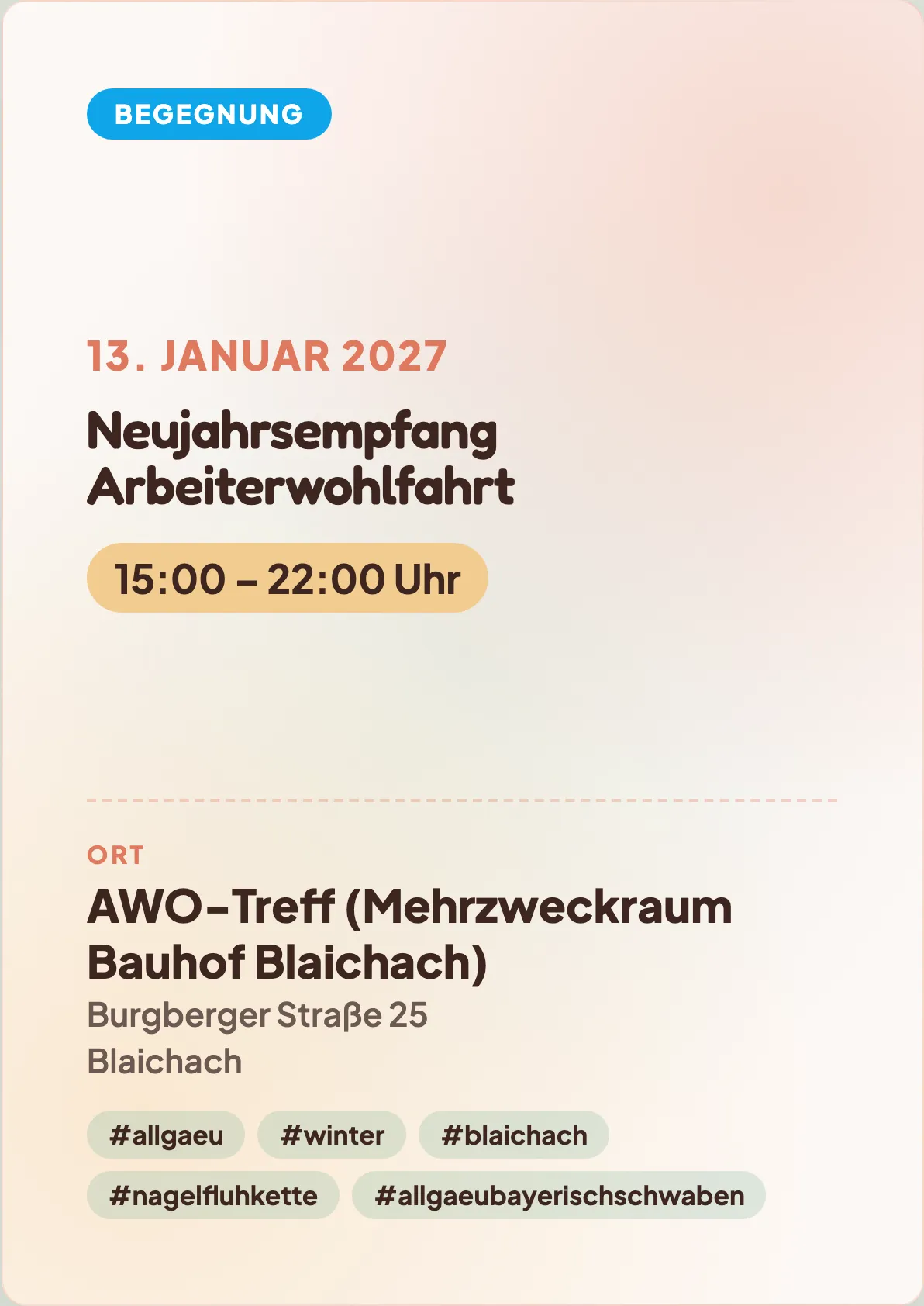 Veranstaltungsflyer