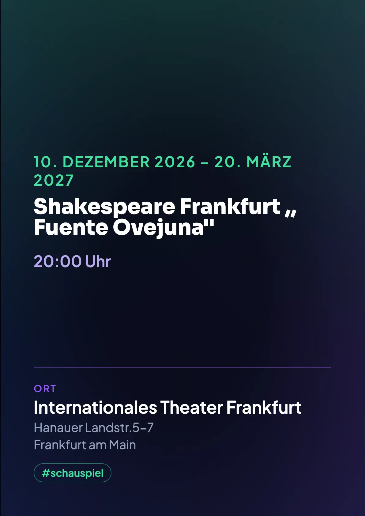 Veranstaltungsflyer