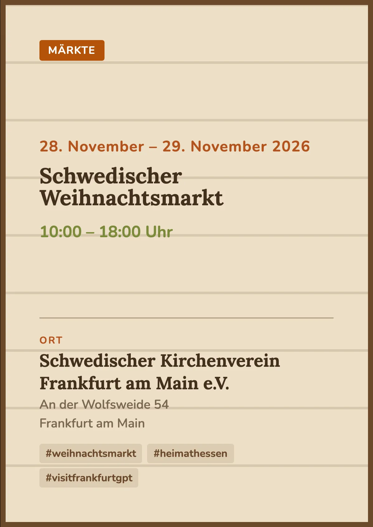 Veranstaltungsflyer