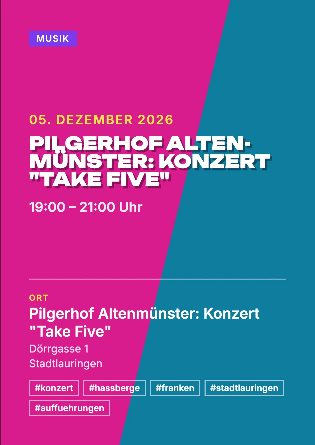 Veranstaltungsflyer