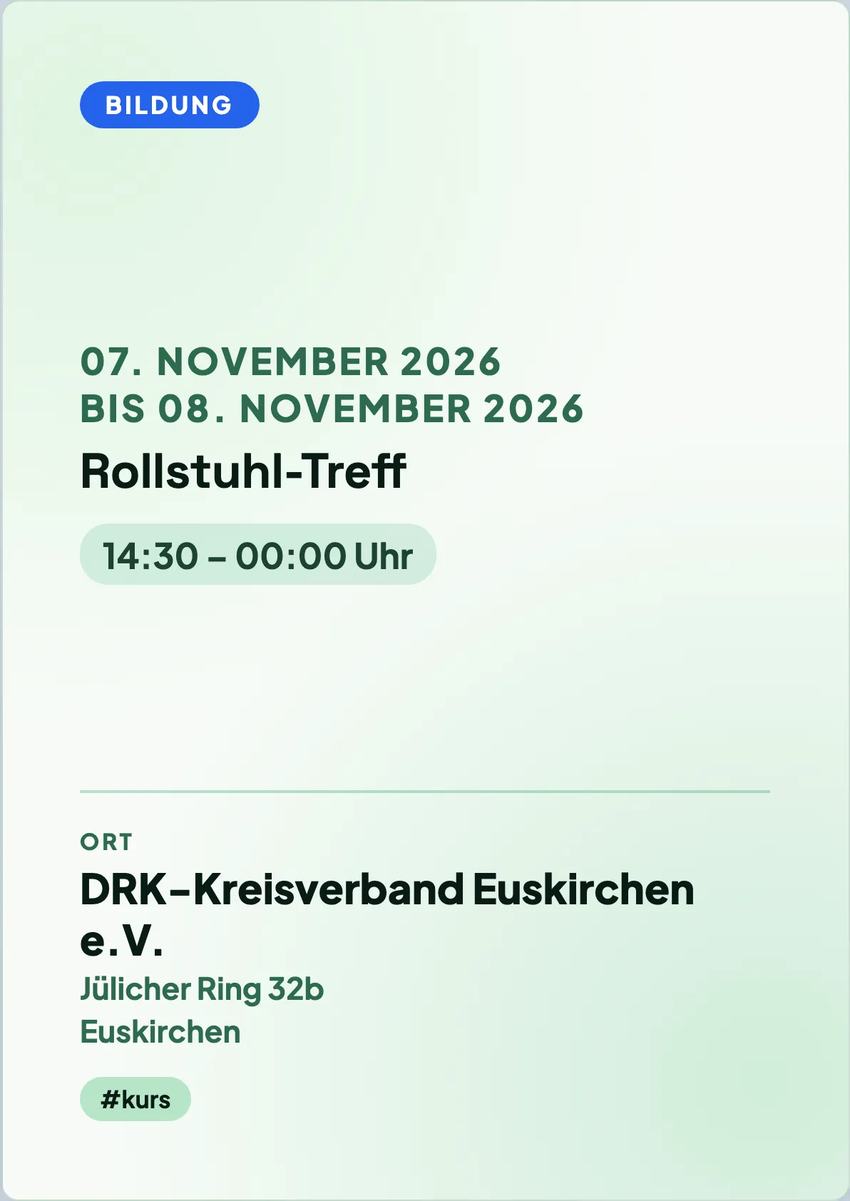 Veranstaltungsflyer