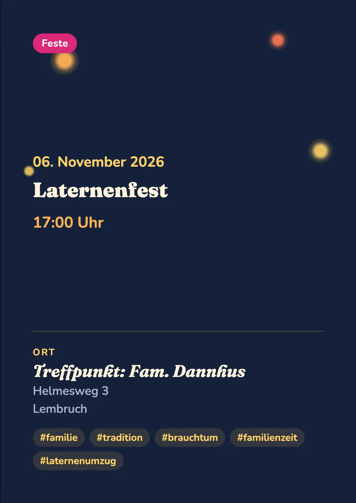 Veranstaltungsflyer