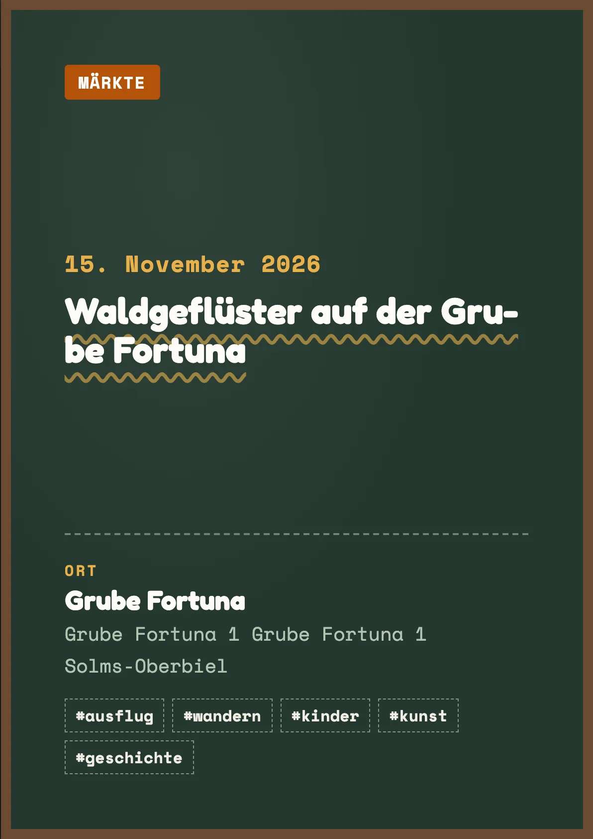 Veranstaltungsflyer