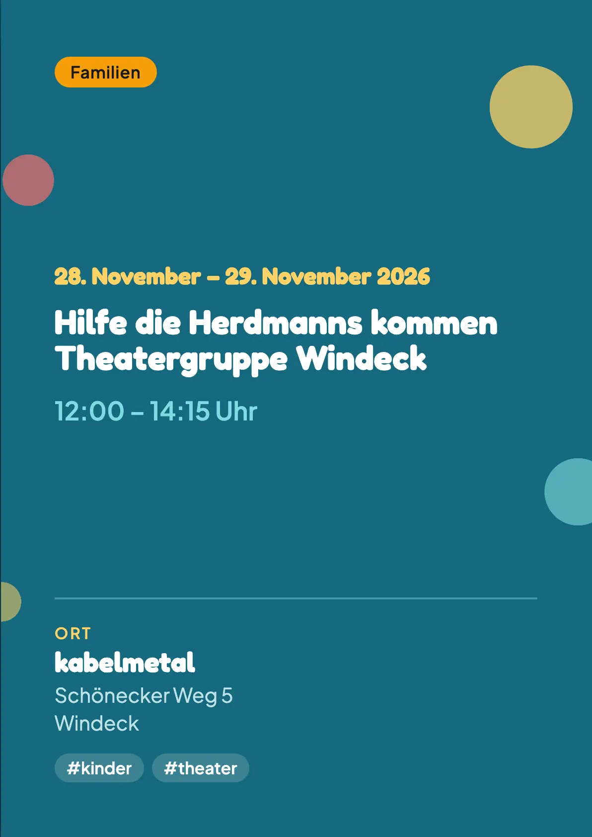 Veranstaltungsflyer