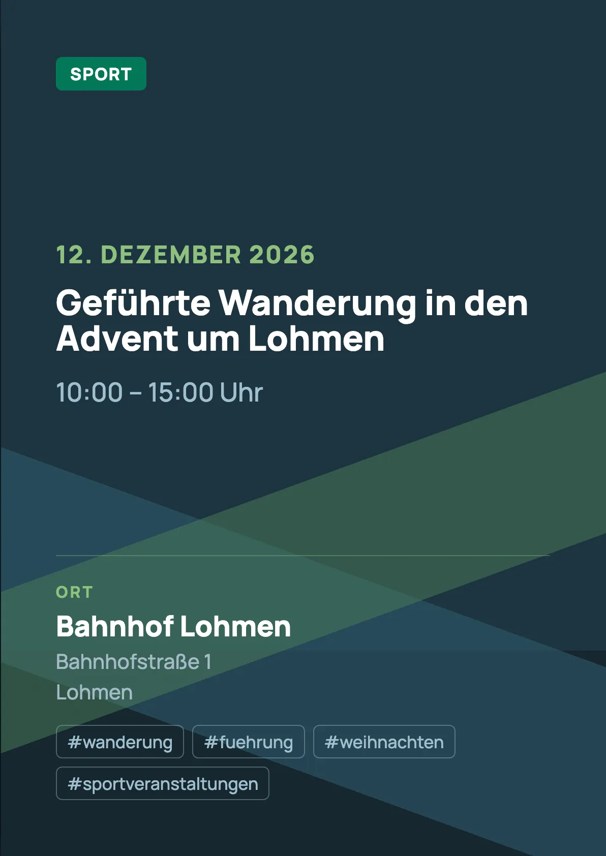 Veranstaltungsflyer