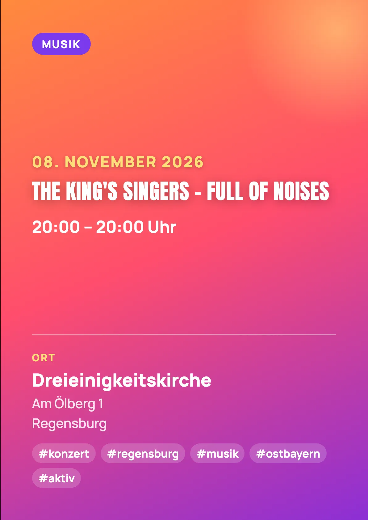 Veranstaltungsflyer