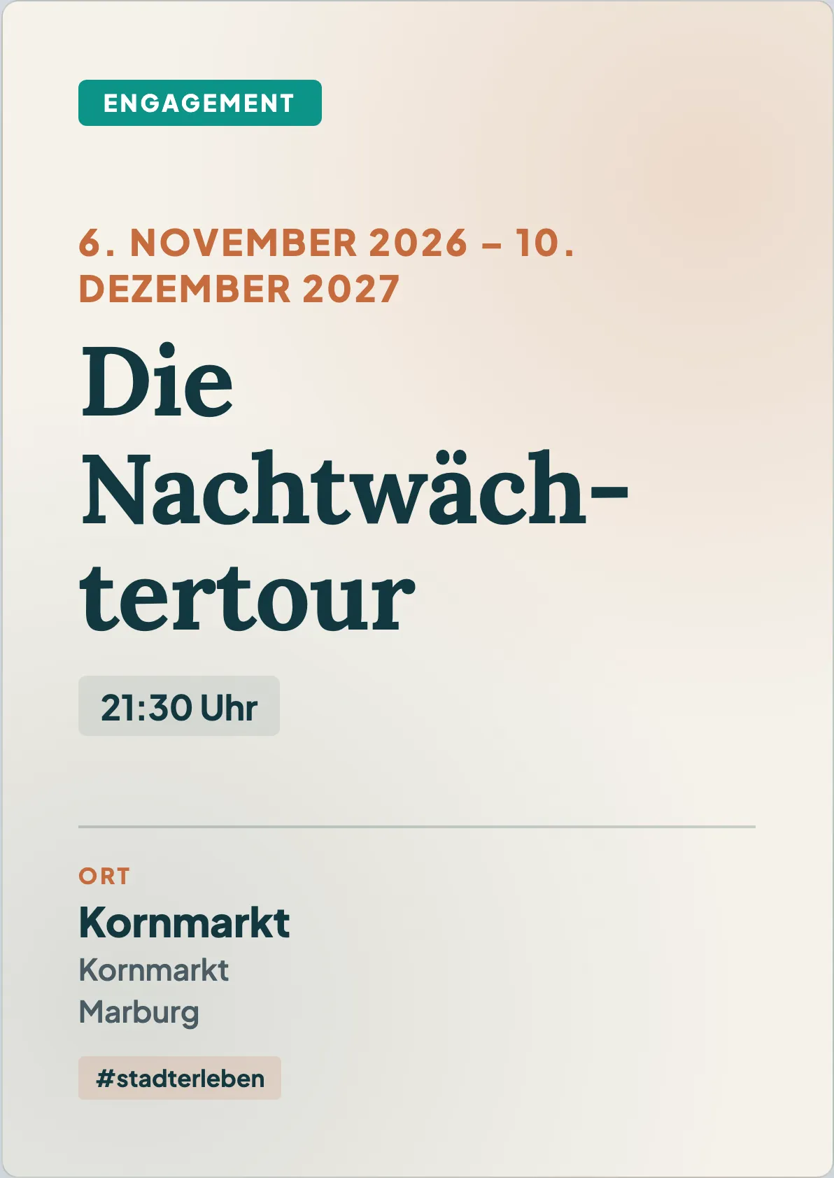 Veranstaltungsflyer