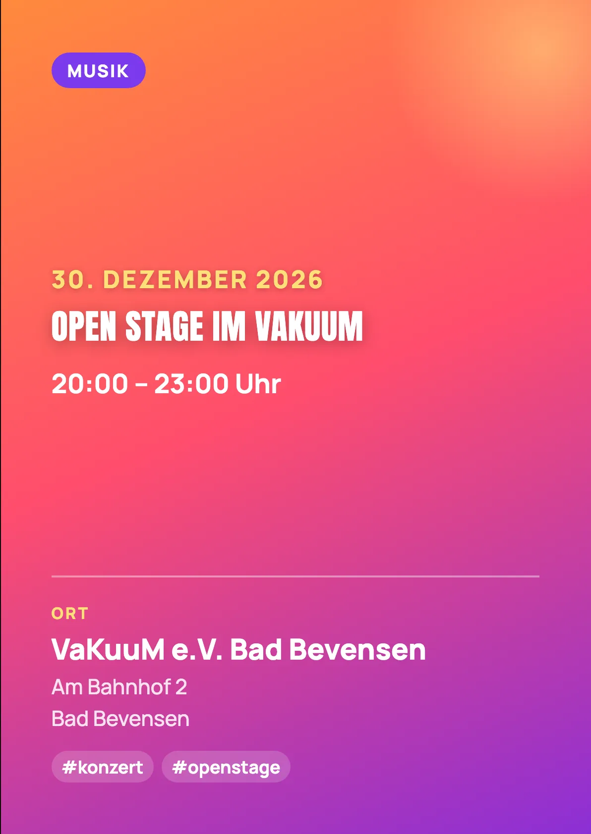 Veranstaltungsflyer