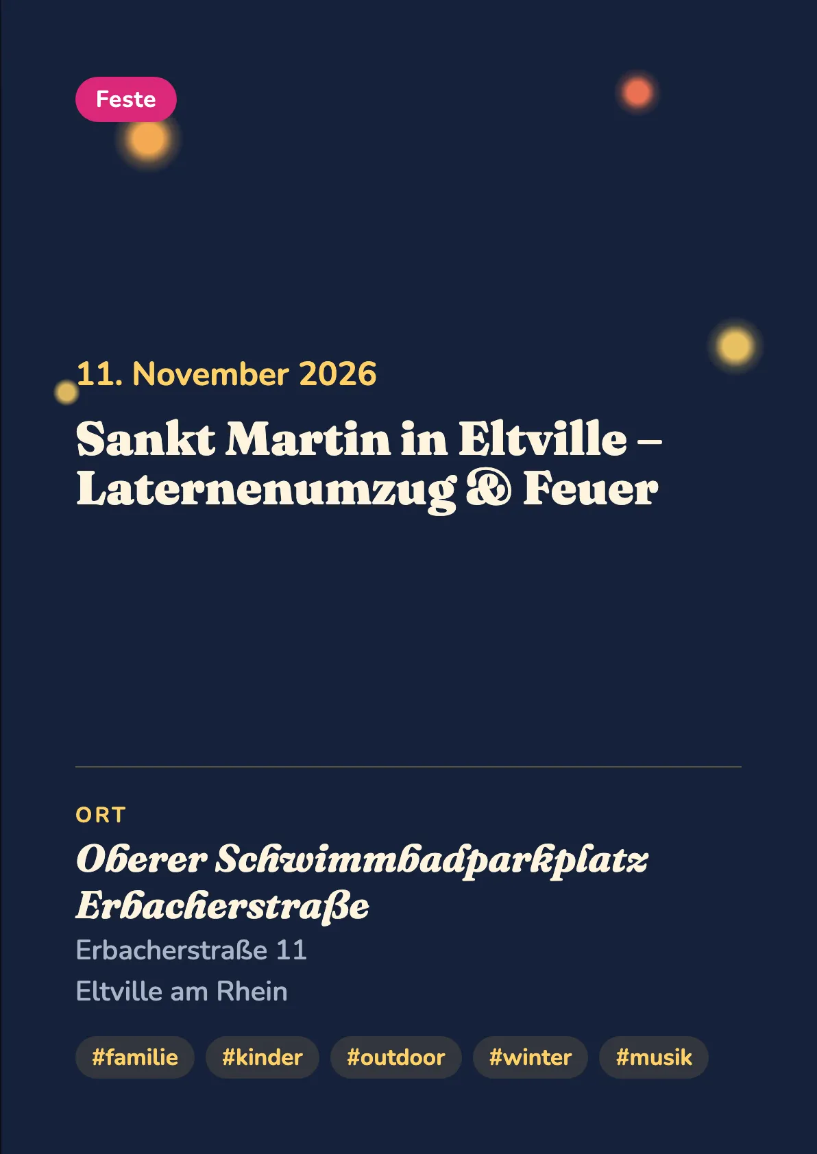 Veranstaltungsflyer