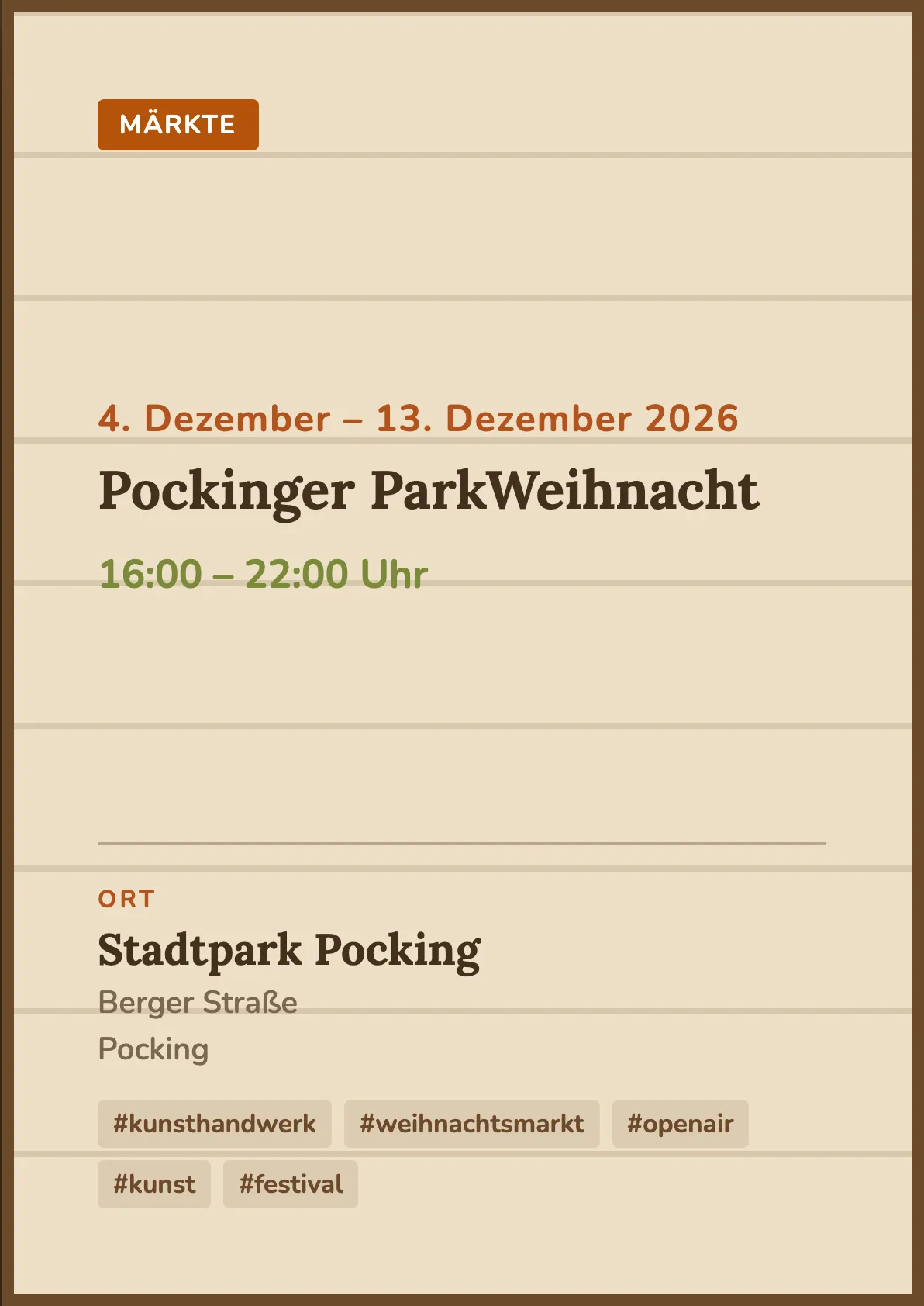 Veranstaltungsflyer