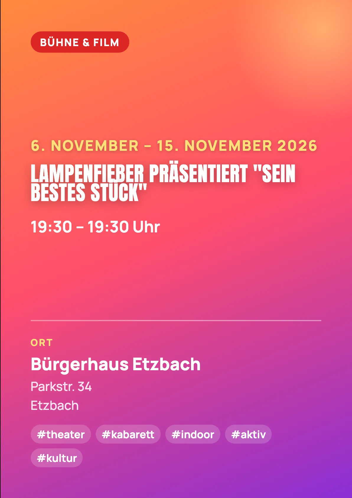 Veranstaltungsflyer