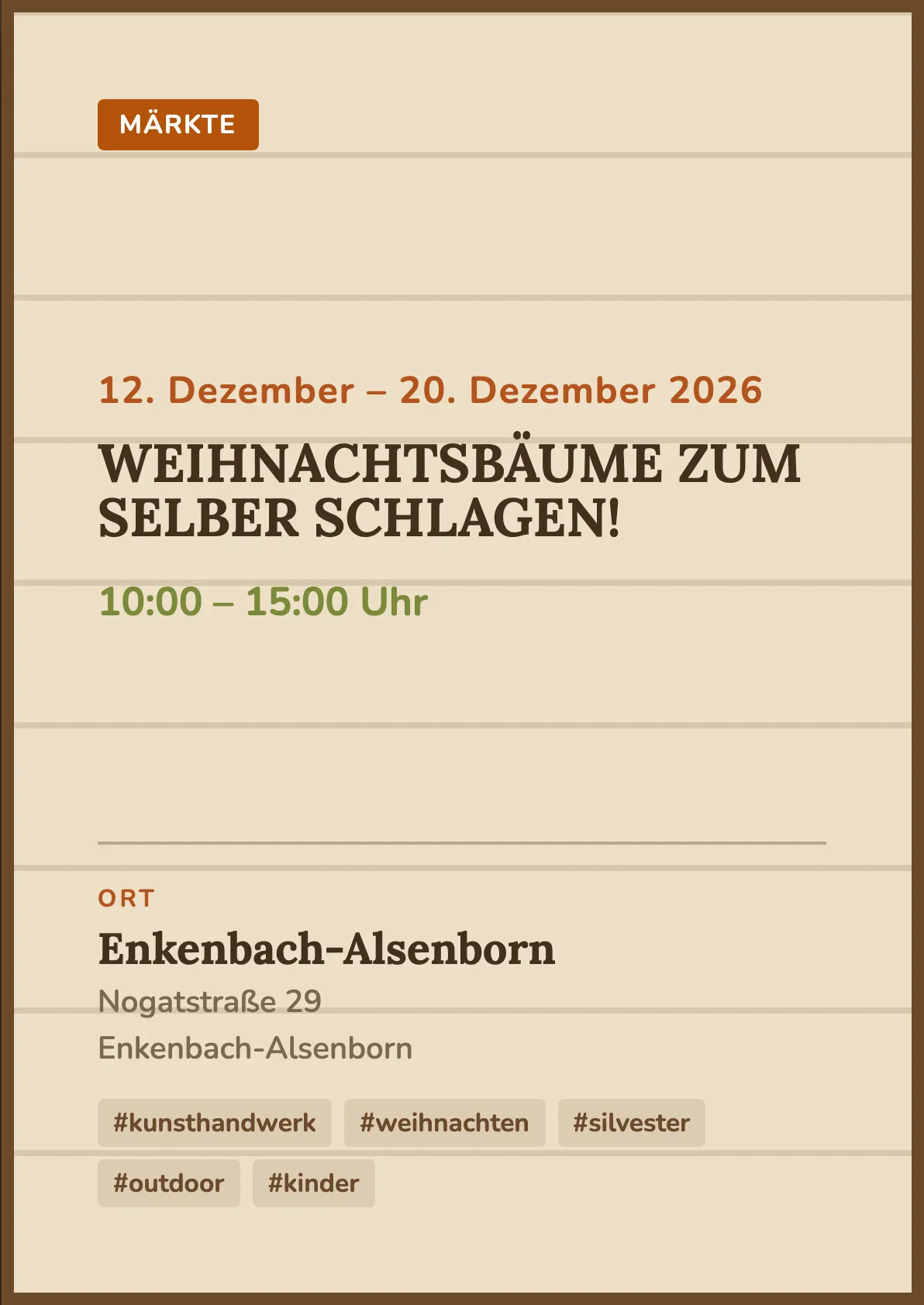 Veranstaltungsflyer