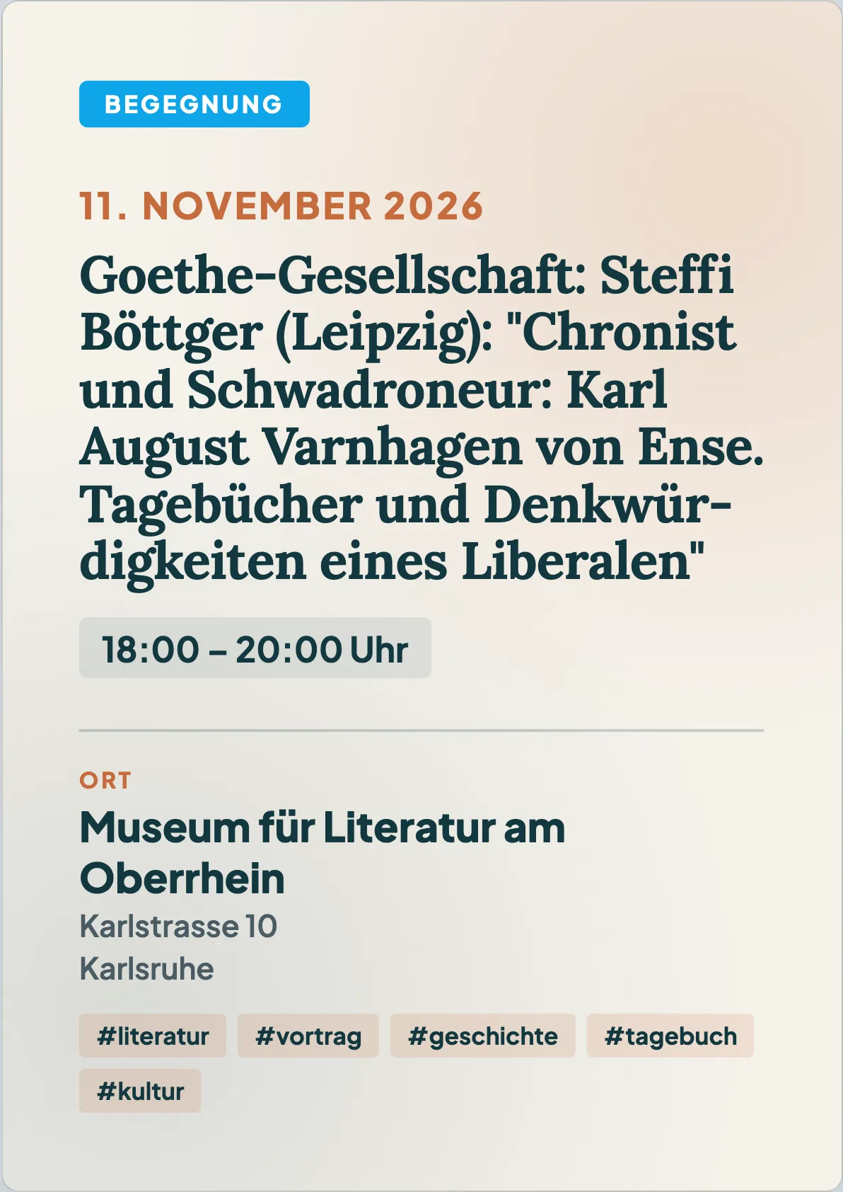 Veranstaltungsflyer