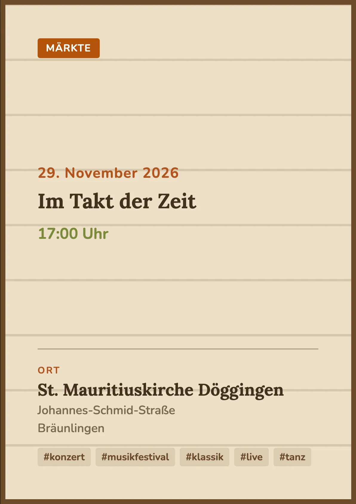 Veranstaltungsflyer