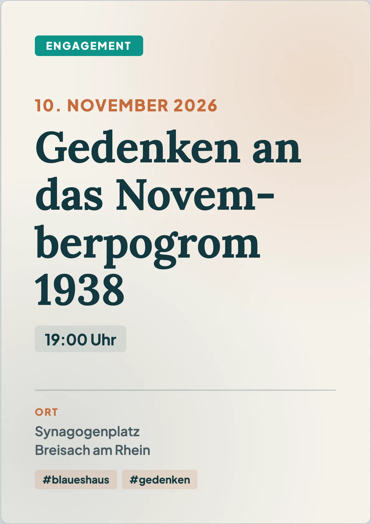 Veranstaltungsflyer