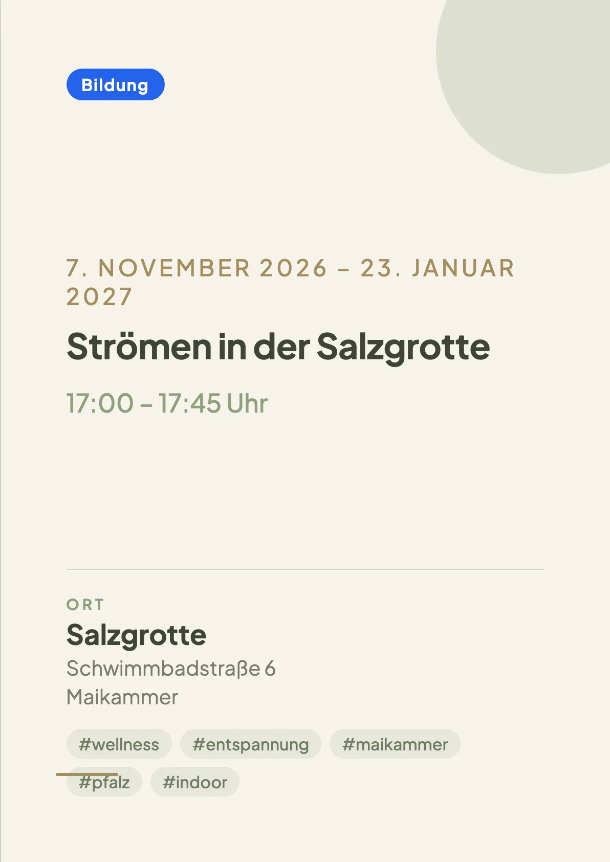 Veranstaltungsflyer