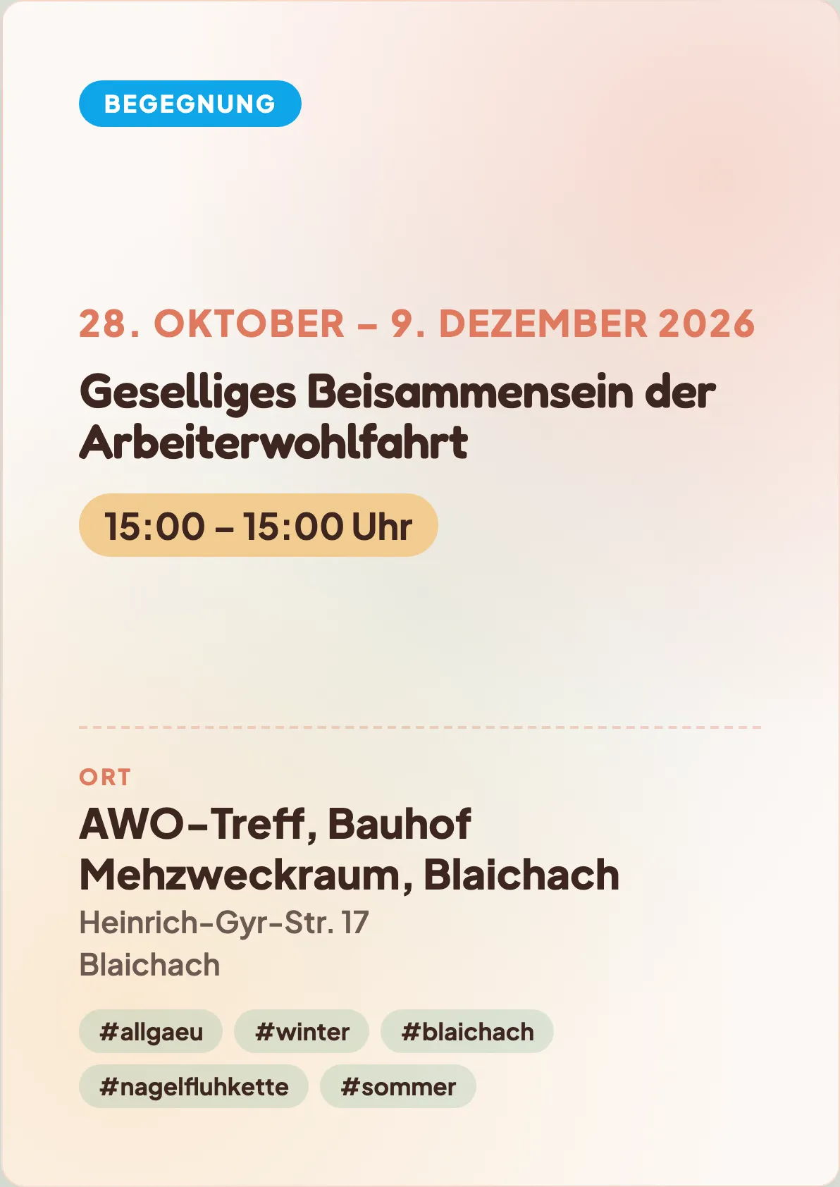 Veranstaltungsflyer