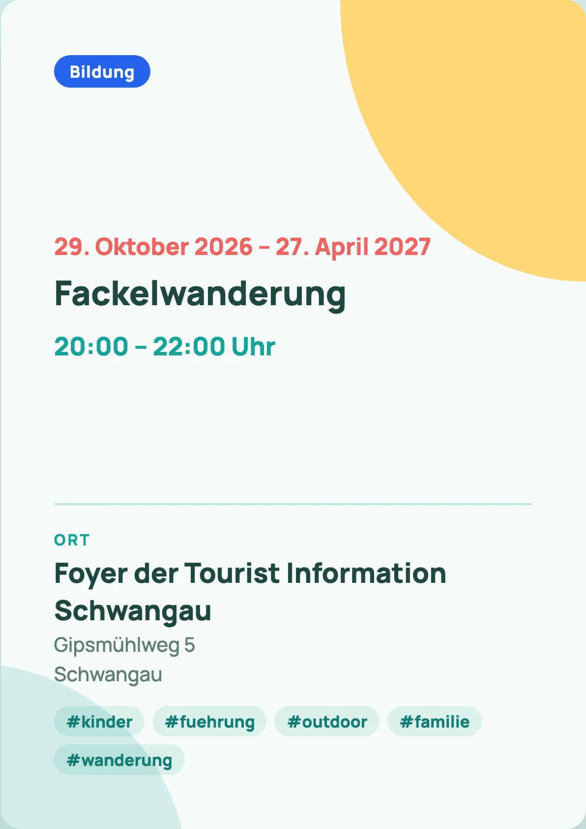 Veranstaltungsflyer