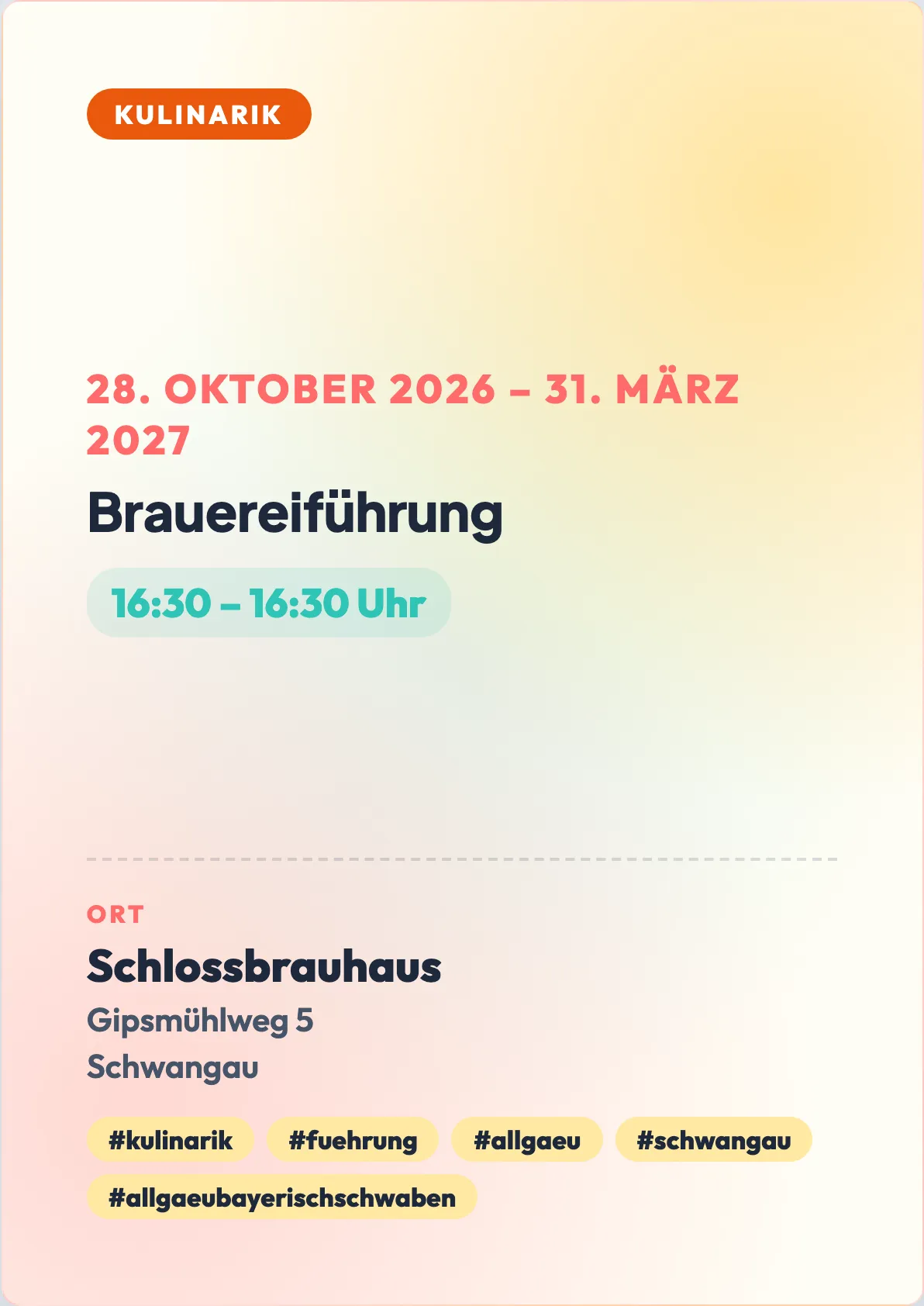 Veranstaltungsflyer