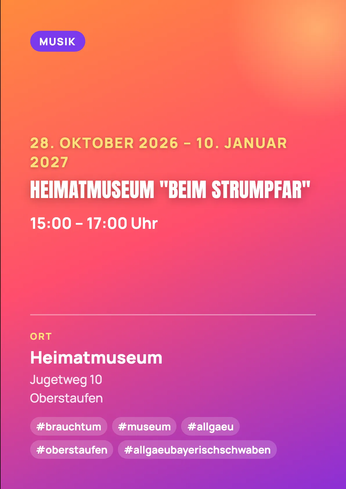 Veranstaltungsflyer