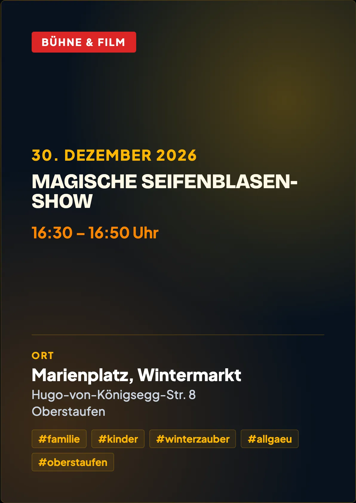 Veranstaltungsflyer