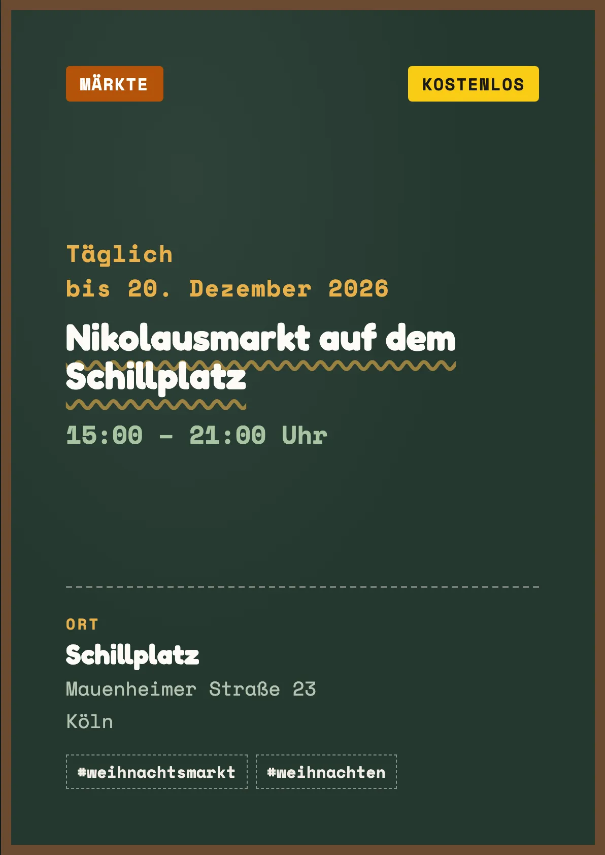 Veranstaltungsflyer
