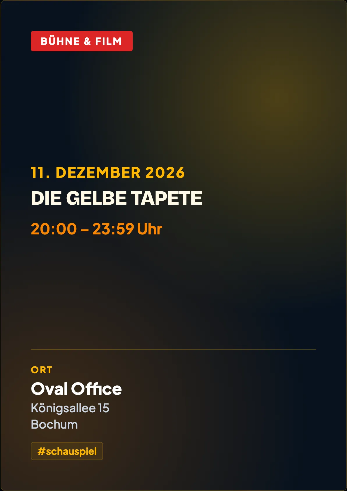 Veranstaltungsflyer