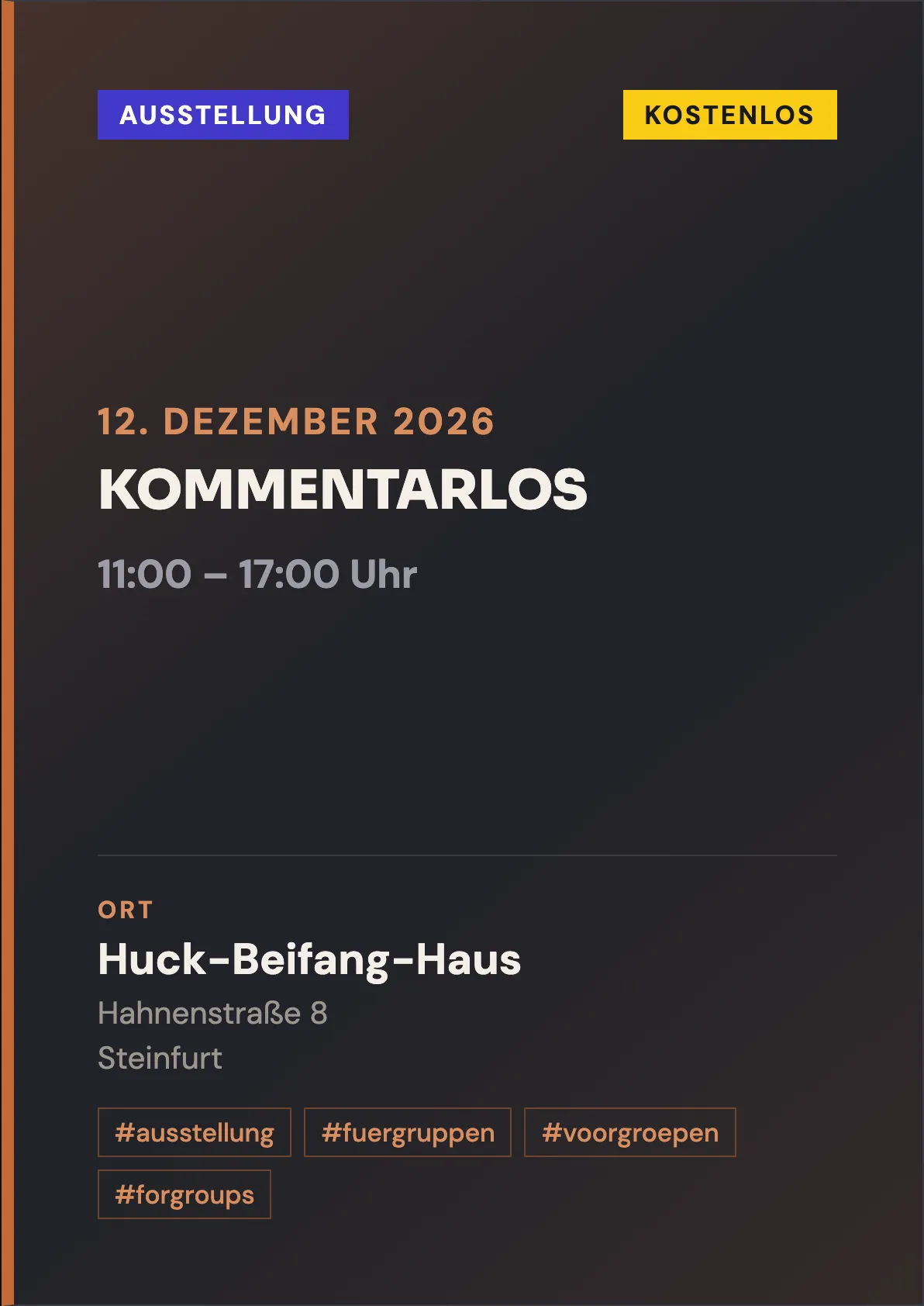 Veranstaltungsflyer