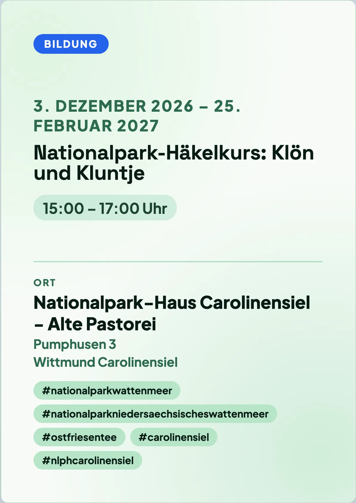 Veranstaltungsflyer
