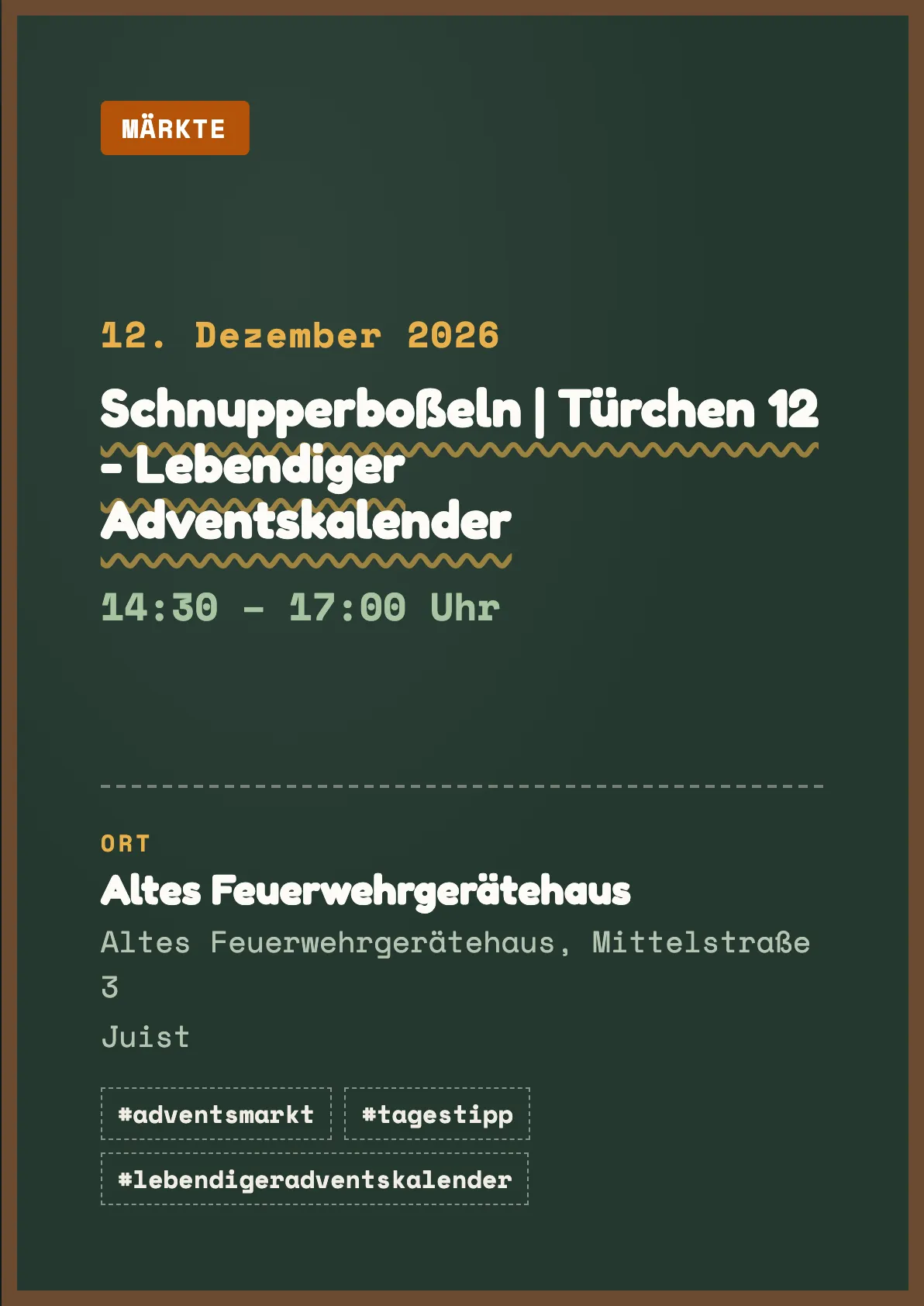 Veranstaltungsflyer