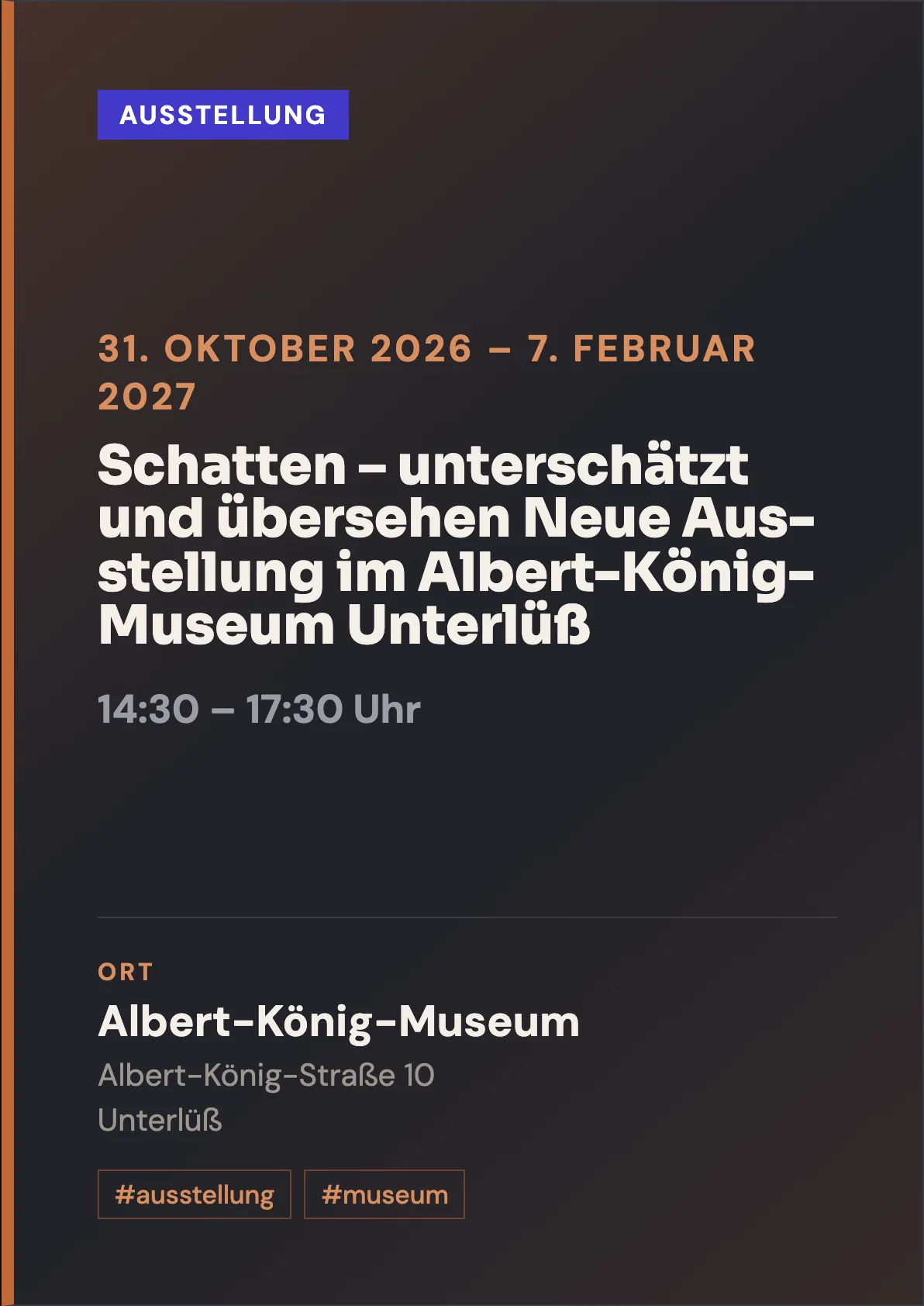 Veranstaltungsflyer