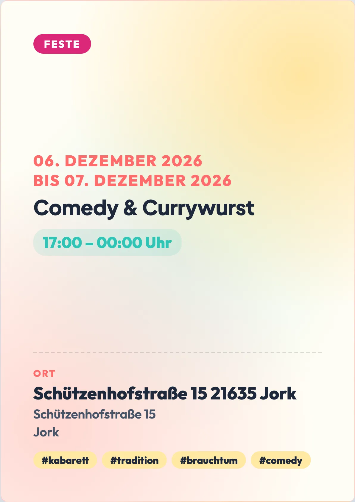 Veranstaltungsflyer