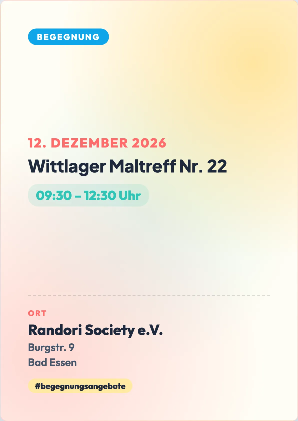 Veranstaltungsflyer