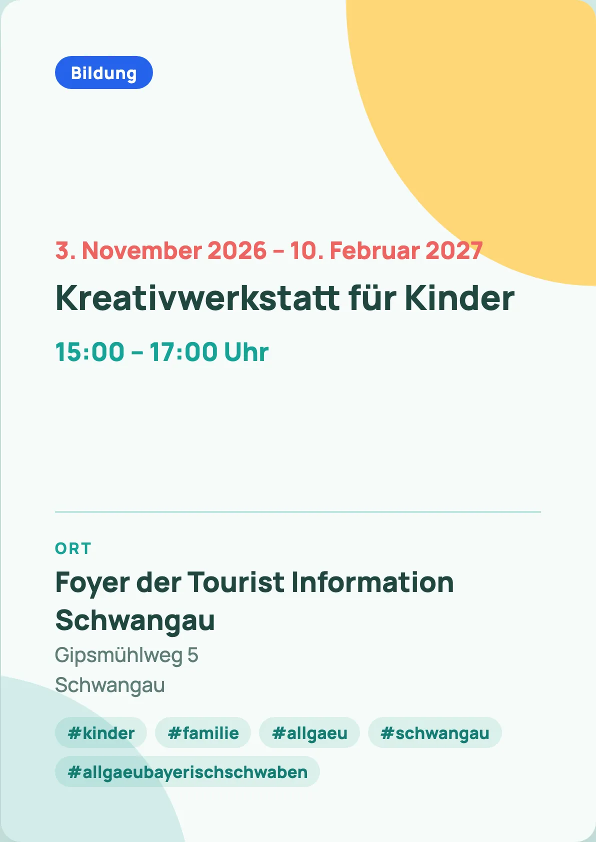 Veranstaltungsflyer
