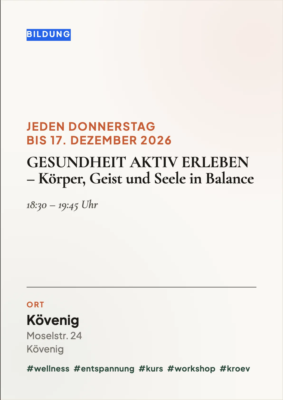 Veranstaltungsflyer