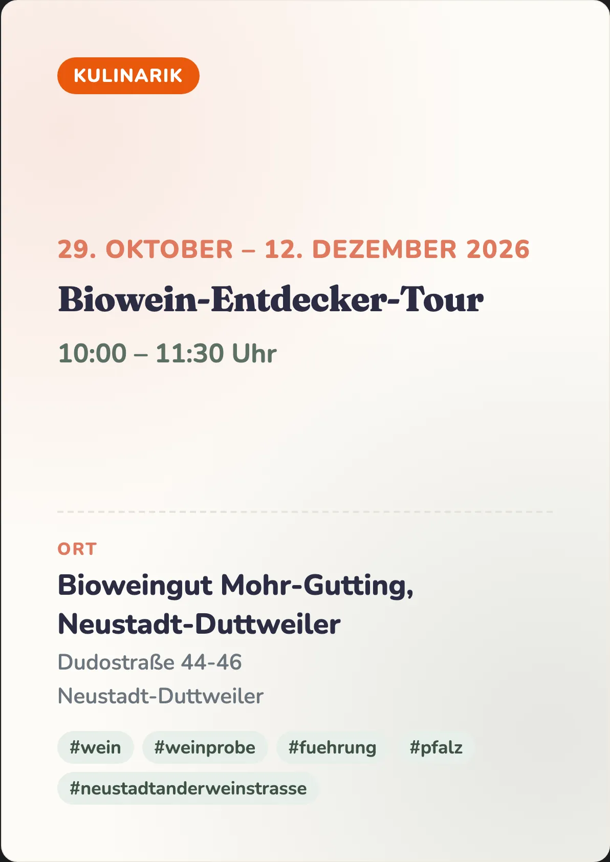 Veranstaltungsflyer